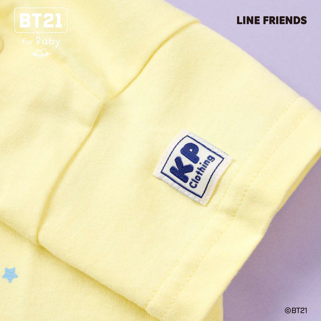 [BT21] Appliqu&eacute; Short Sleeve T-Shirt,Blue, large image number 20
