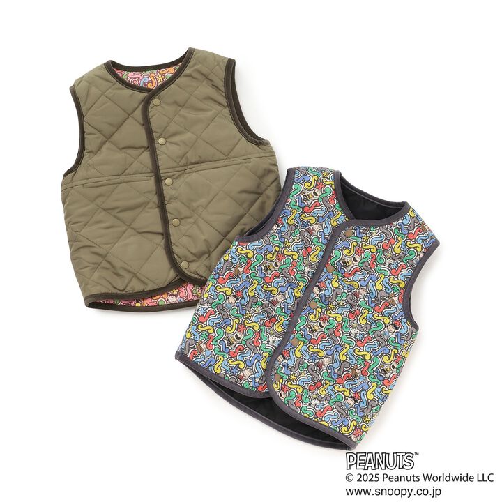[PEANUTS] Reversible Vest,Black, medium image number 12