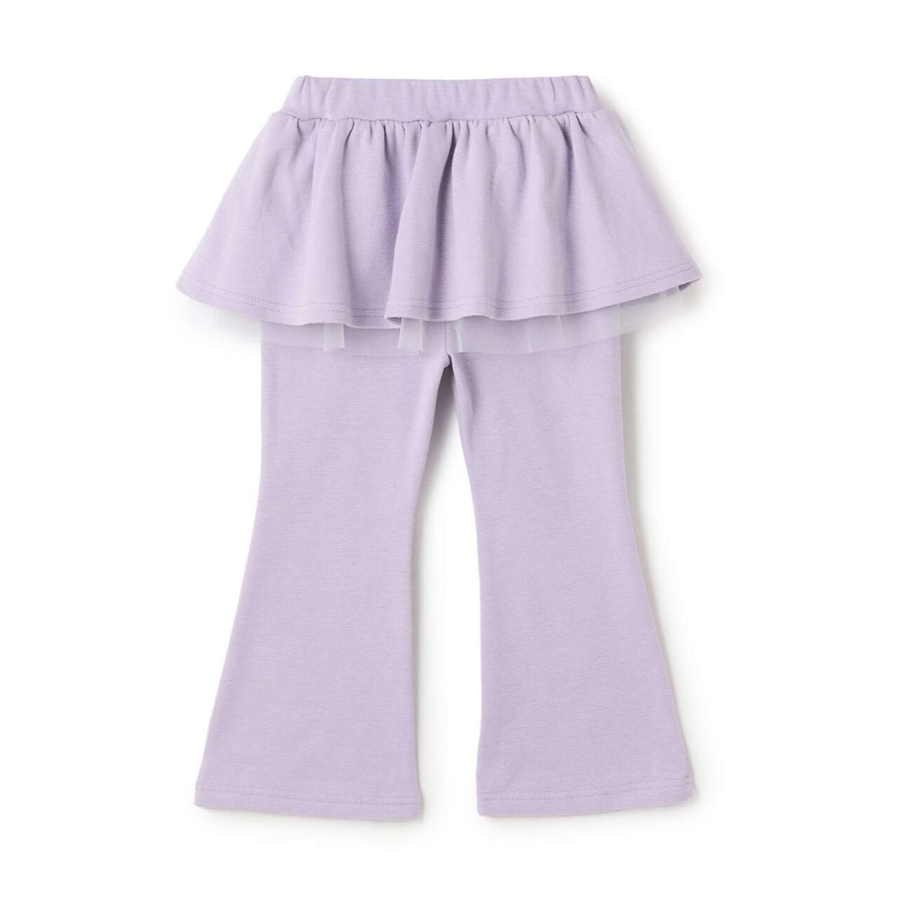 Tomo Pants with Gathered Skirt and Wool Lining Flare Pants,Mint, large image number 5