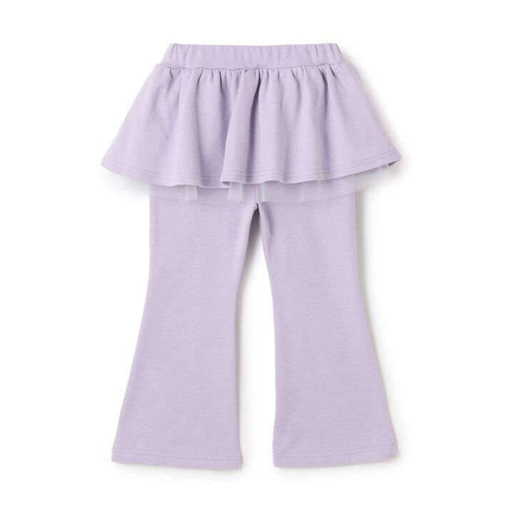 Tomo Pants with Gathered Skirt and Wool Lining Flare Pants,Mint, medium image number 5