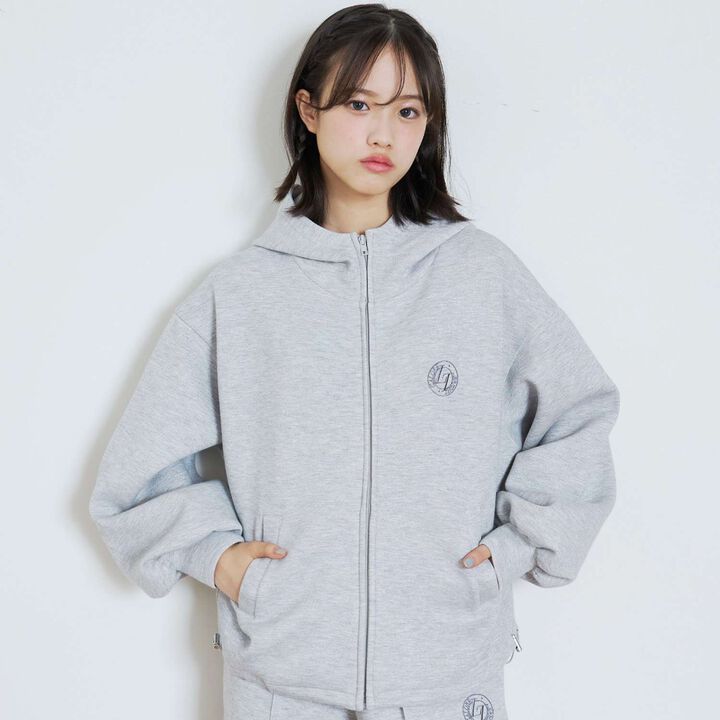 [Fuwakaru/Set Available] Lame Cardboard Loose Parka,Gray, medium image number 3