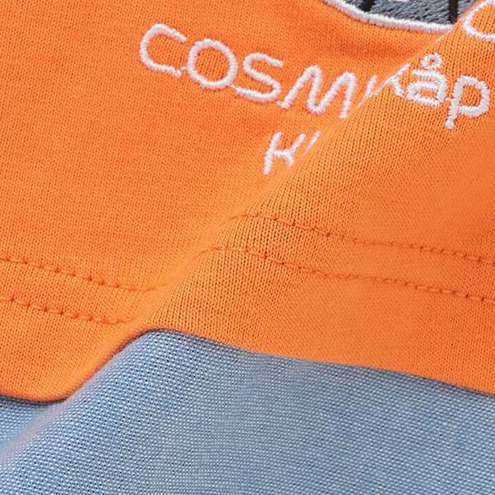 Long-Sleeve T-Shirt with Contrast Hem [JAXA LABEL],Orange, medium image number 11