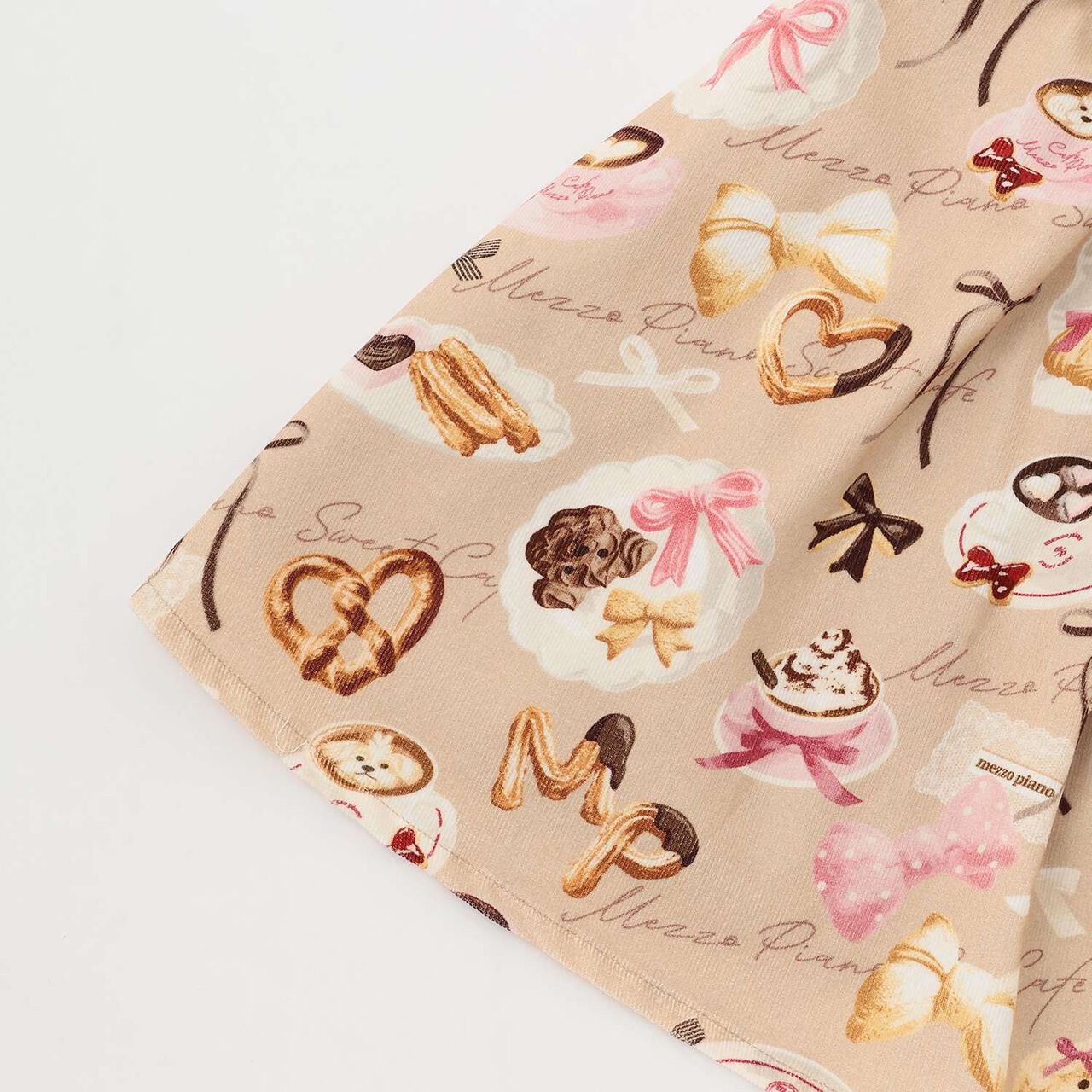 Café Pattern Camisole Dress,Pink, large image number 5