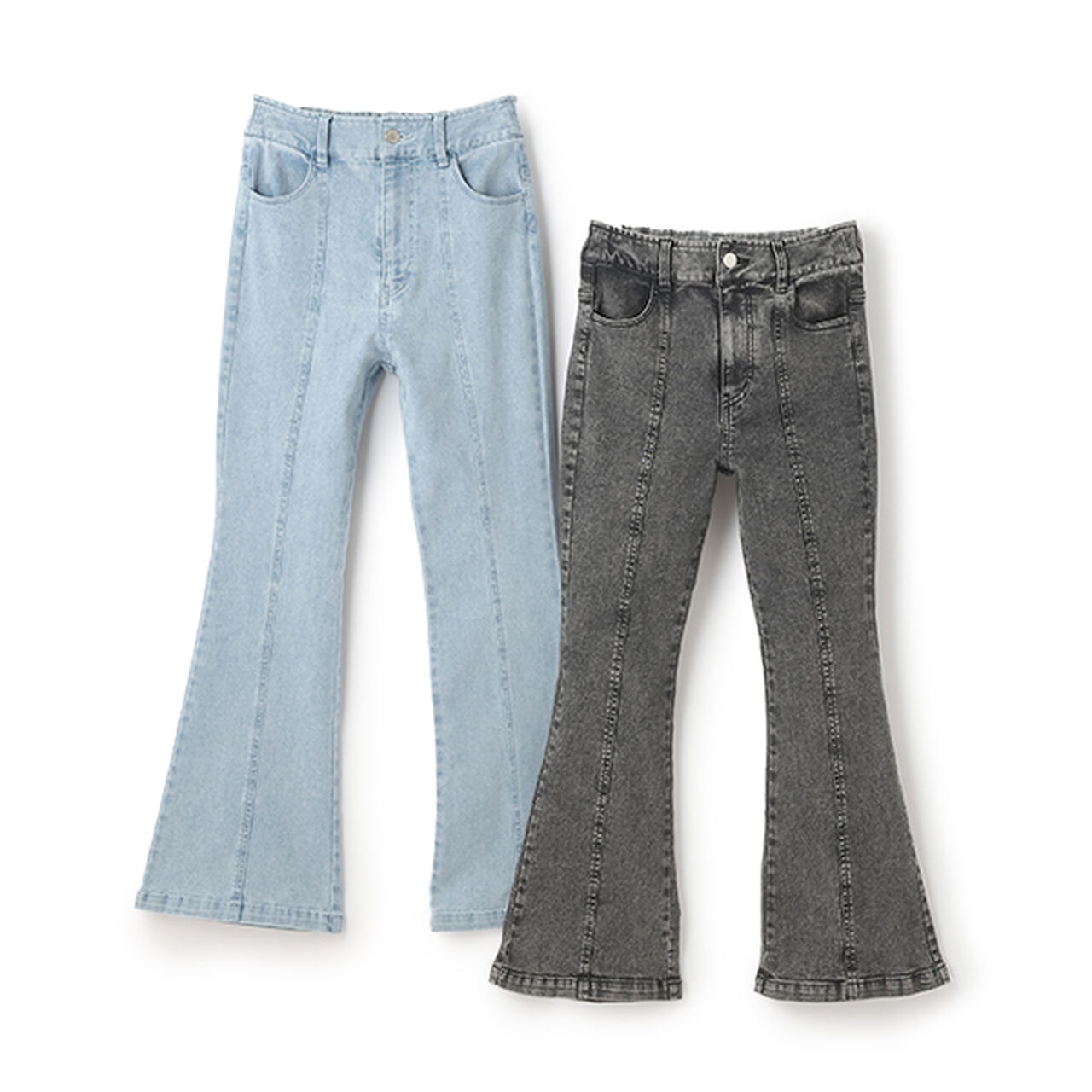 Flare Denim for Beautiful Legs,Black, large image number 9