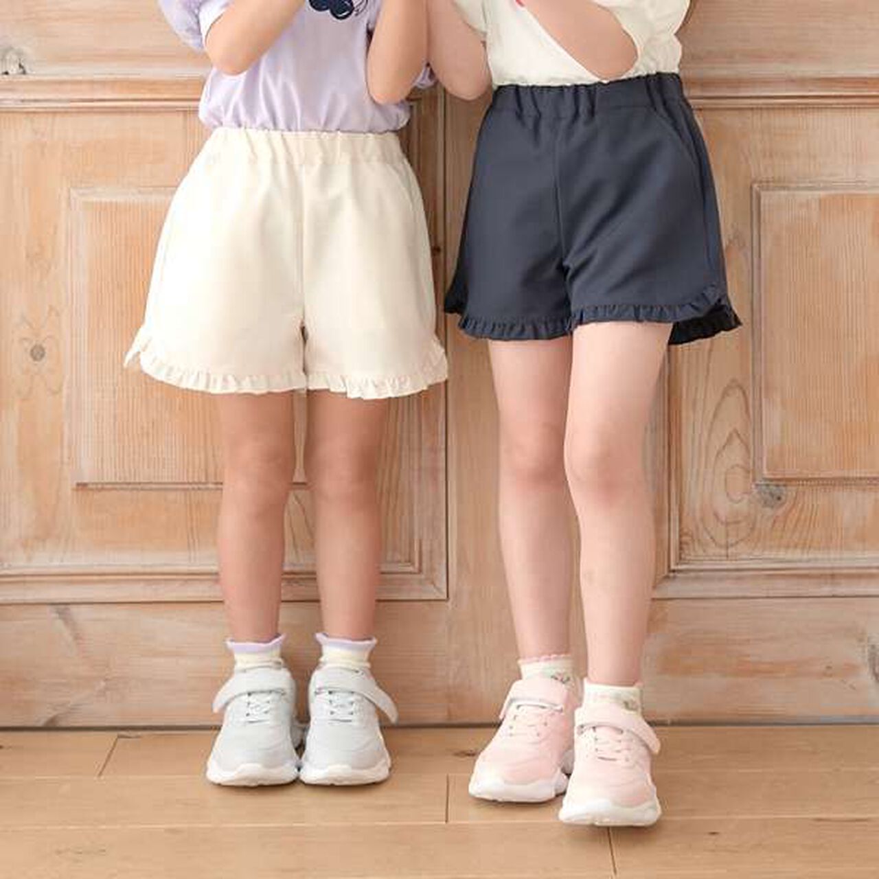 Frill Hem Shorts,Ivory, large image number 11