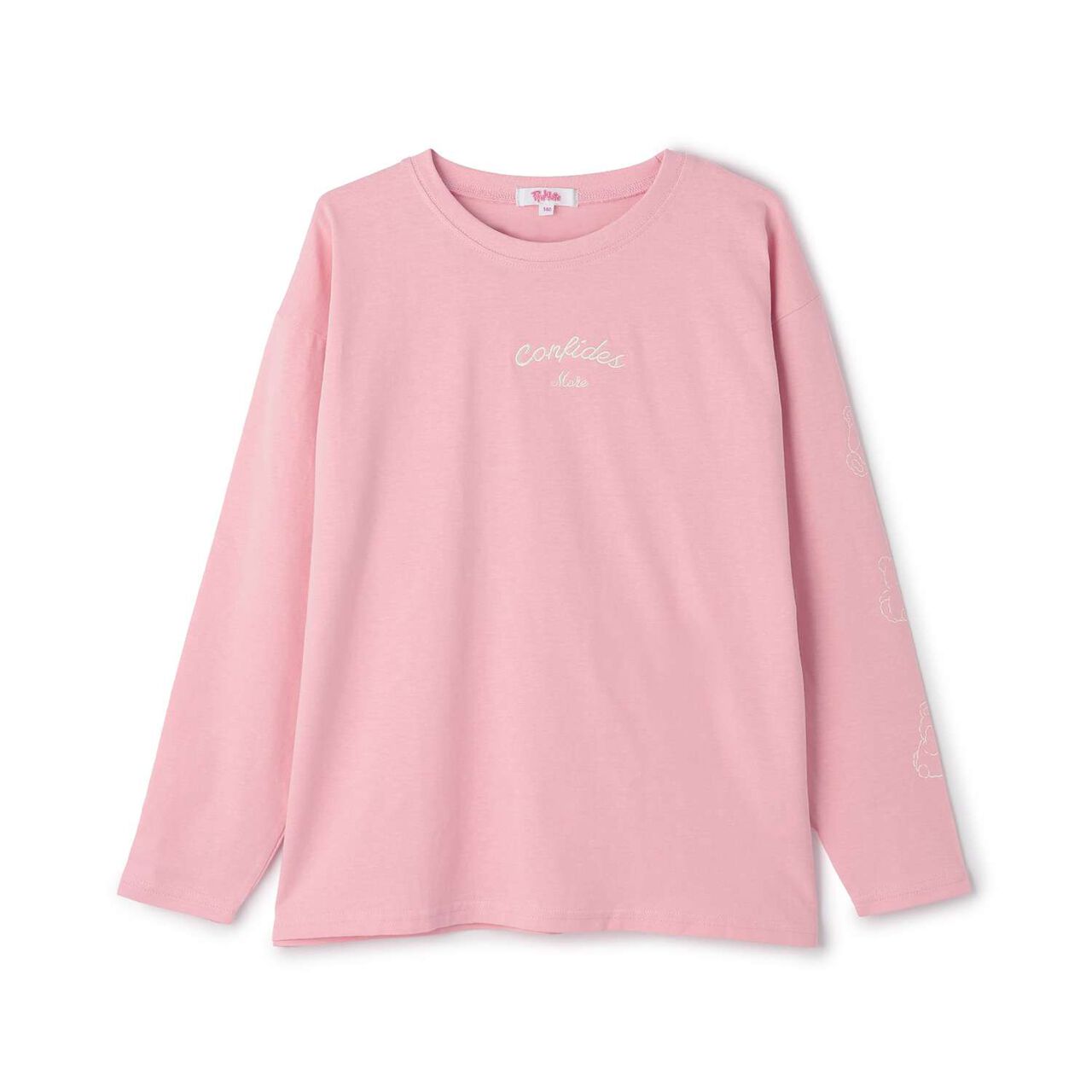 [100% Cotton] Bear Sleeve Long Sleeve T-Shirt,Charcoal gray, large image number 19