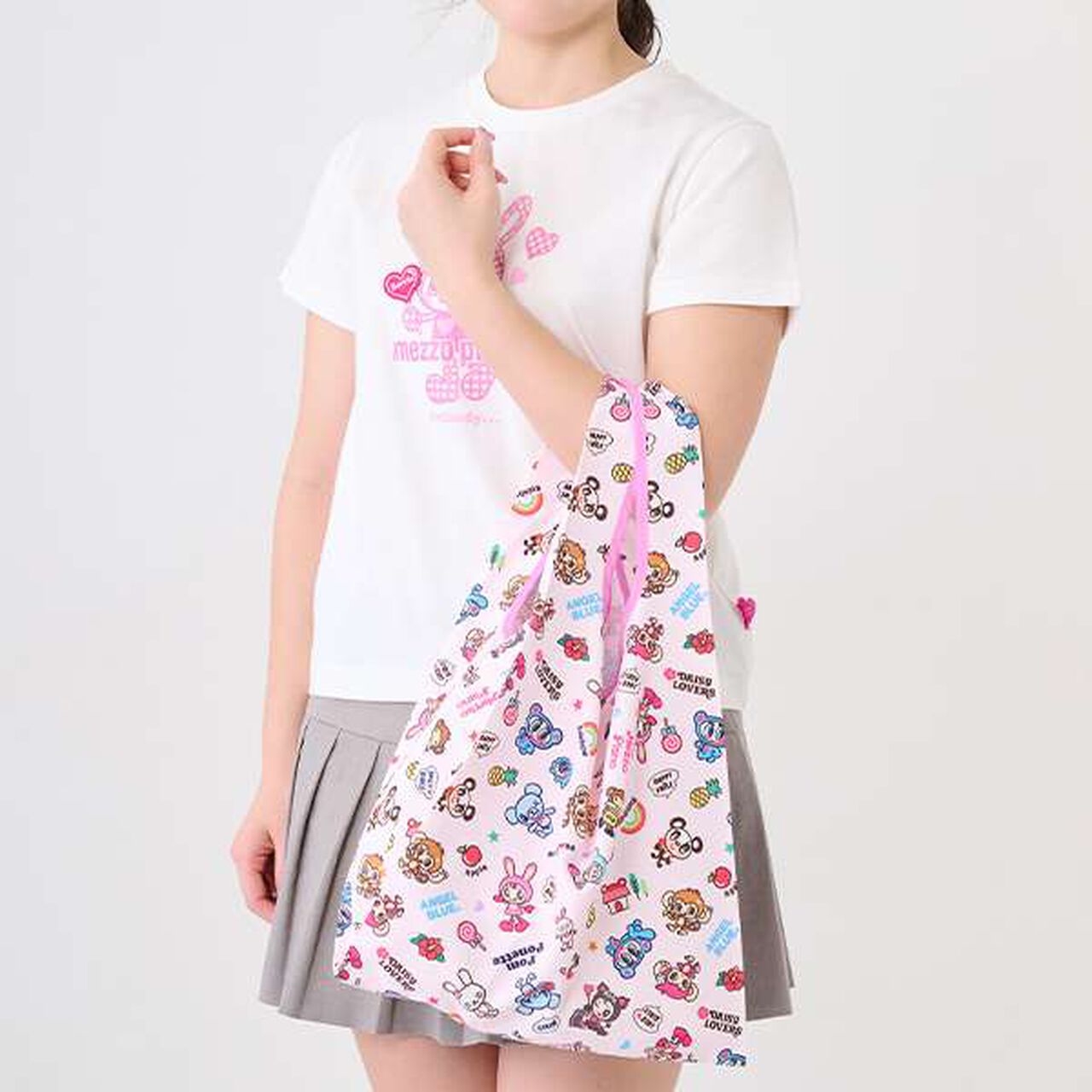 Narumiya Characters Eco Bag,Pink, large image number 0