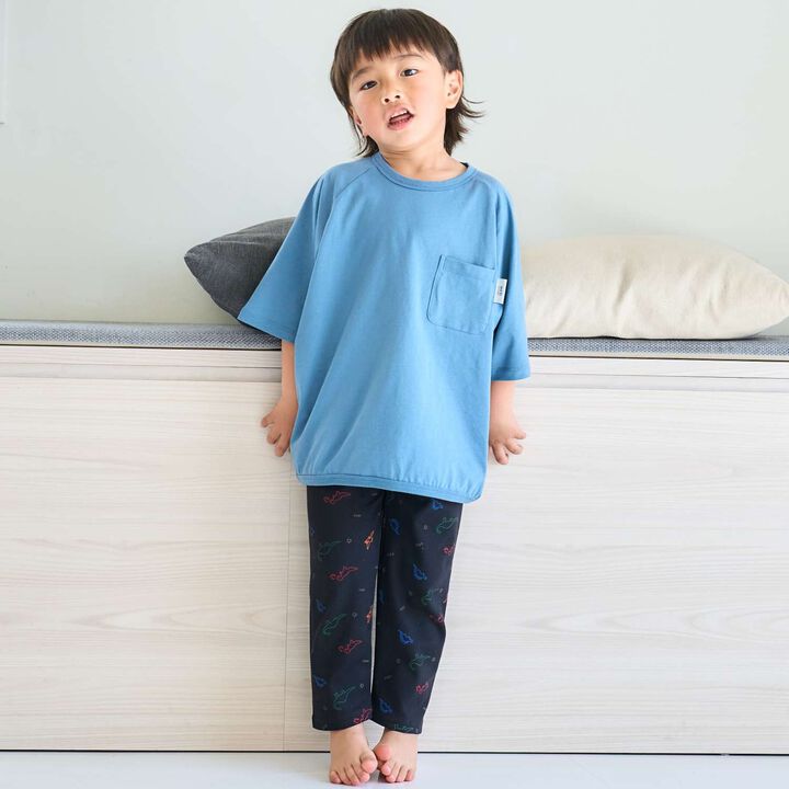 [100% Cotton 365D.] Solid Color Pocket Big Half T-Shirt,Salmon pink, medium image number 6