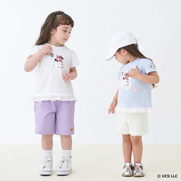 Cut Frill Shorts,Pearl white, medium image number 11