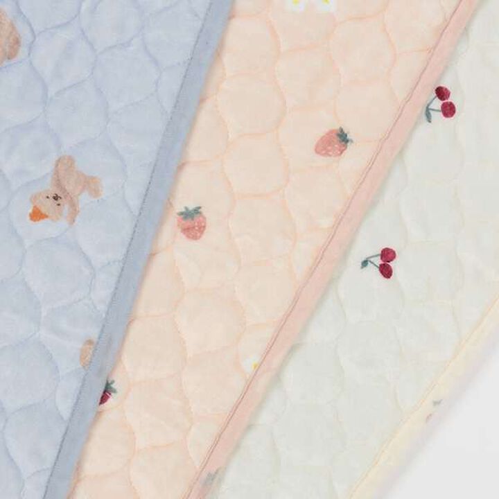 Fitted Mattress Pad S,Ivory, medium image number 1