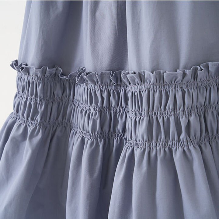 Shirred Tiered One-Piece Dress,Off white, medium image number 22