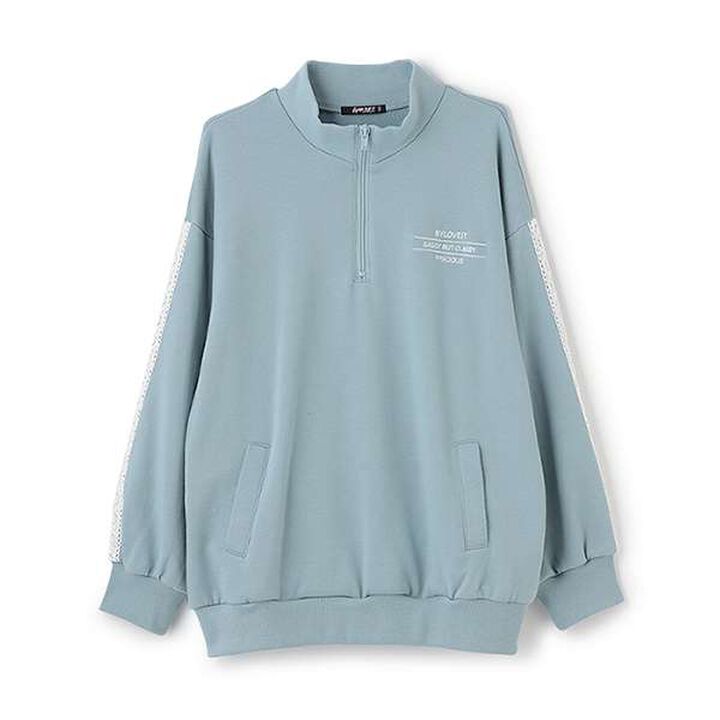 Half Zip Parka,Blue gray, medium image number 0