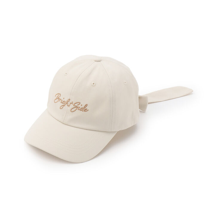 Back-Style Ribbon Cap,Beige, medium image number 0