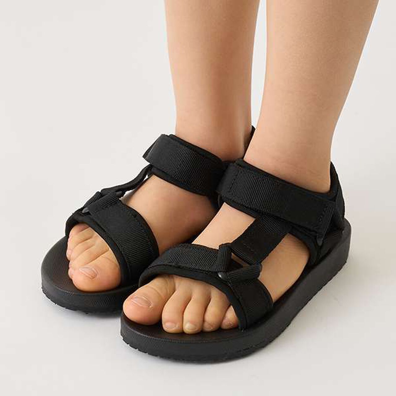 Tape Sandals,Black, large image number 0