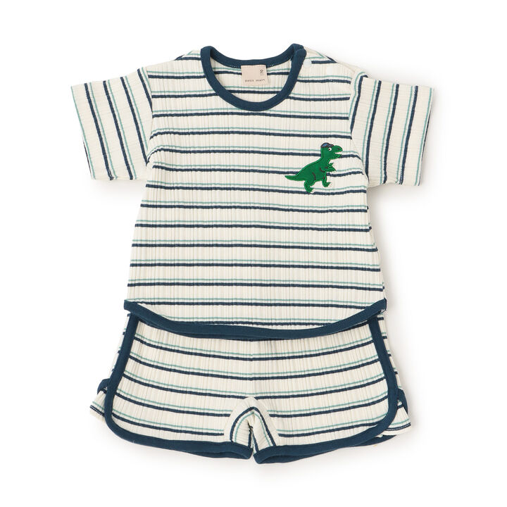 Multi Stripe Outfit Set,Brown, medium image number 6
