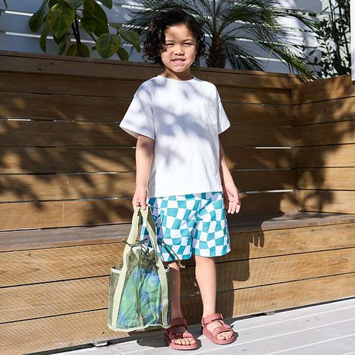 [SWIM] [UV Processing] Flag Check Cargo Surf Pants,Black, medium image number 16