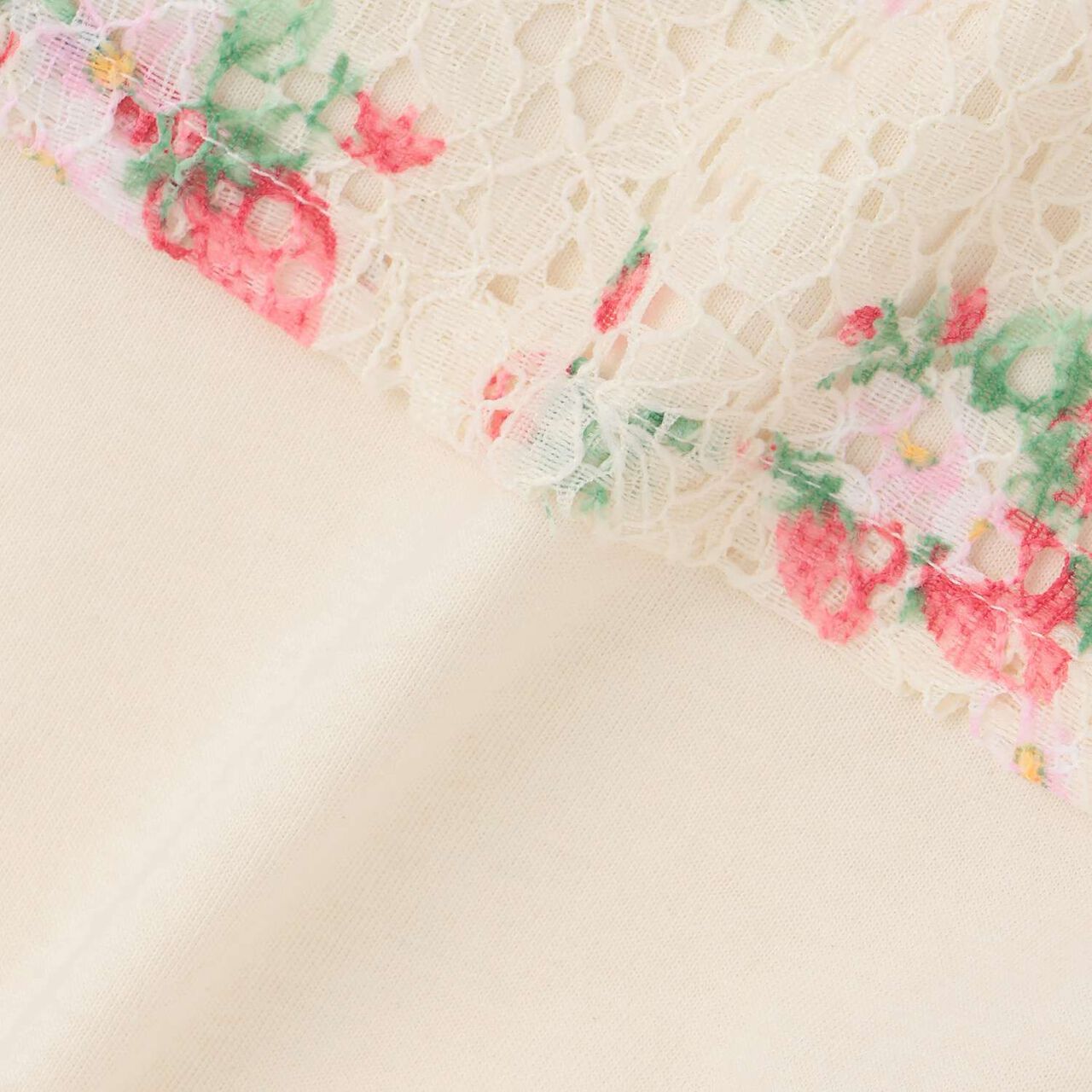 Wild Strawberry Lace Apron 2 WAY All-in-One [Organic] [Made in Japan],Pearl white, large image number 9