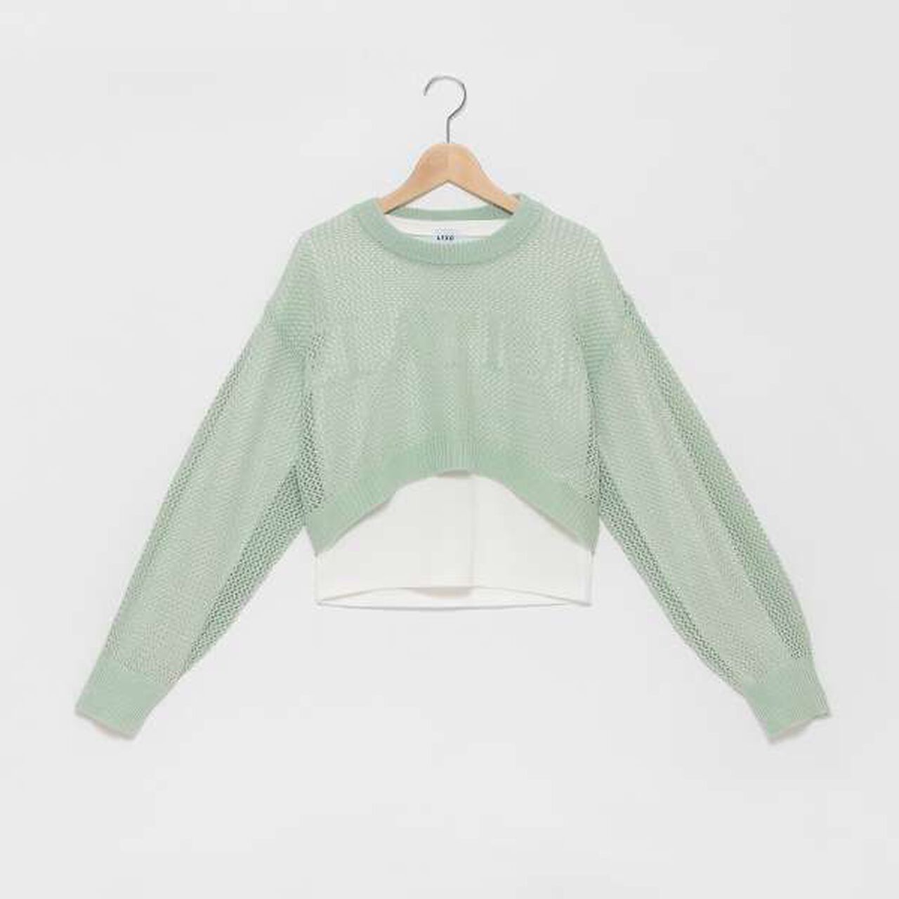 LTXC - Mesh Knit with Inner Layer,Black, large image number 5