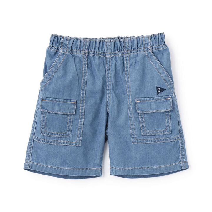 [Cool-Touch Denim] Half Pants,Blue, medium image number 11