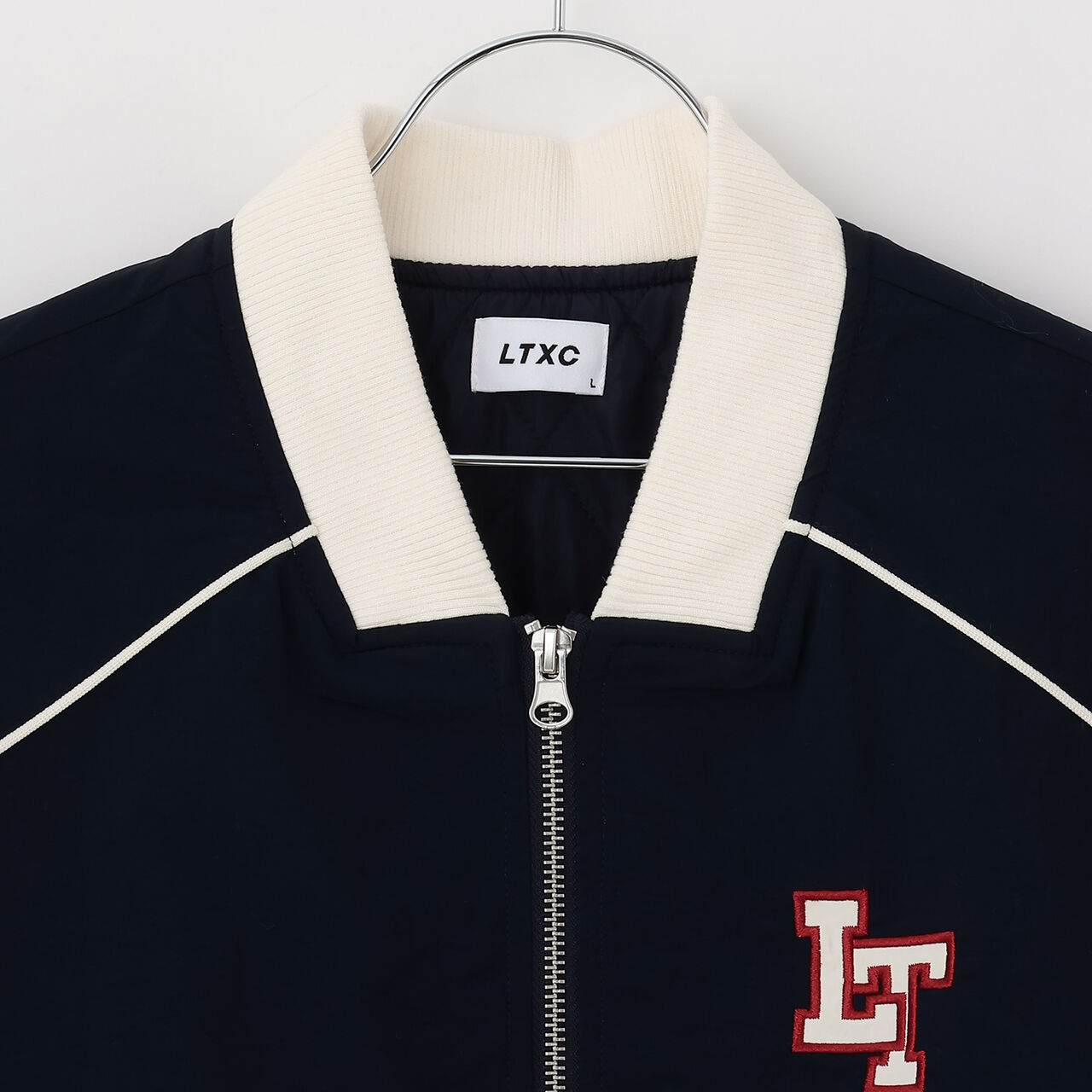 LTXC Water-Repellent Padded Varsity Jacket,Gray, large image number 15