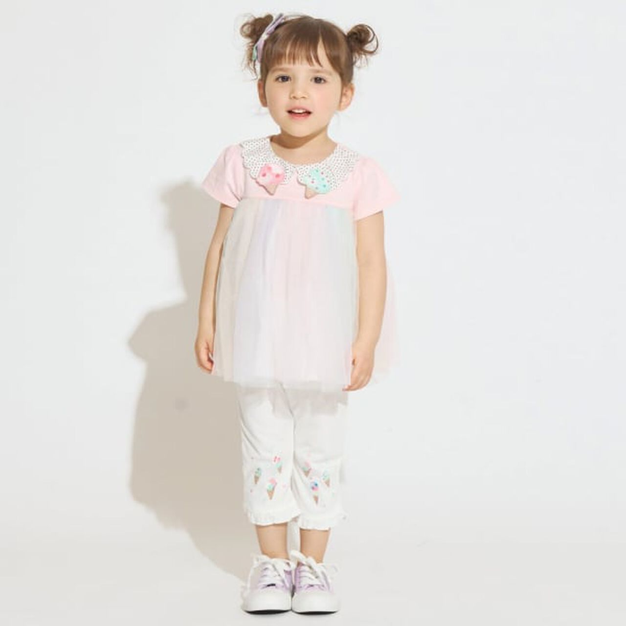 [31 Ice Cream] Tulle Tunic,Pink, large image number 3