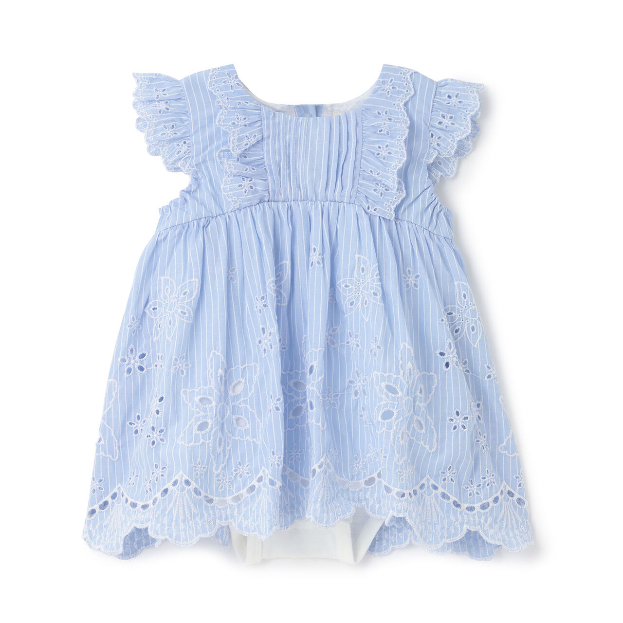 [Link] Overlace One-Piece Romper,Pearl white, large image number 5