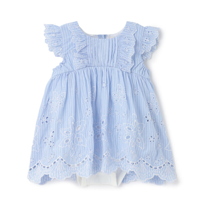 [Link] Overlace One-Piece Romper,Pearl white, medium image number 5