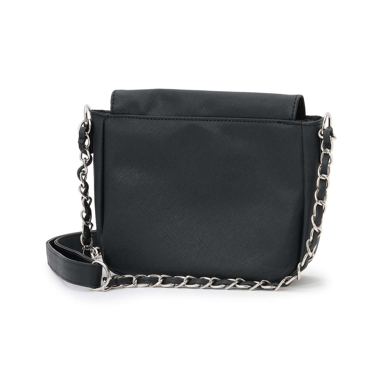Chain PU Shoulder Bag,Off white, large image number 1