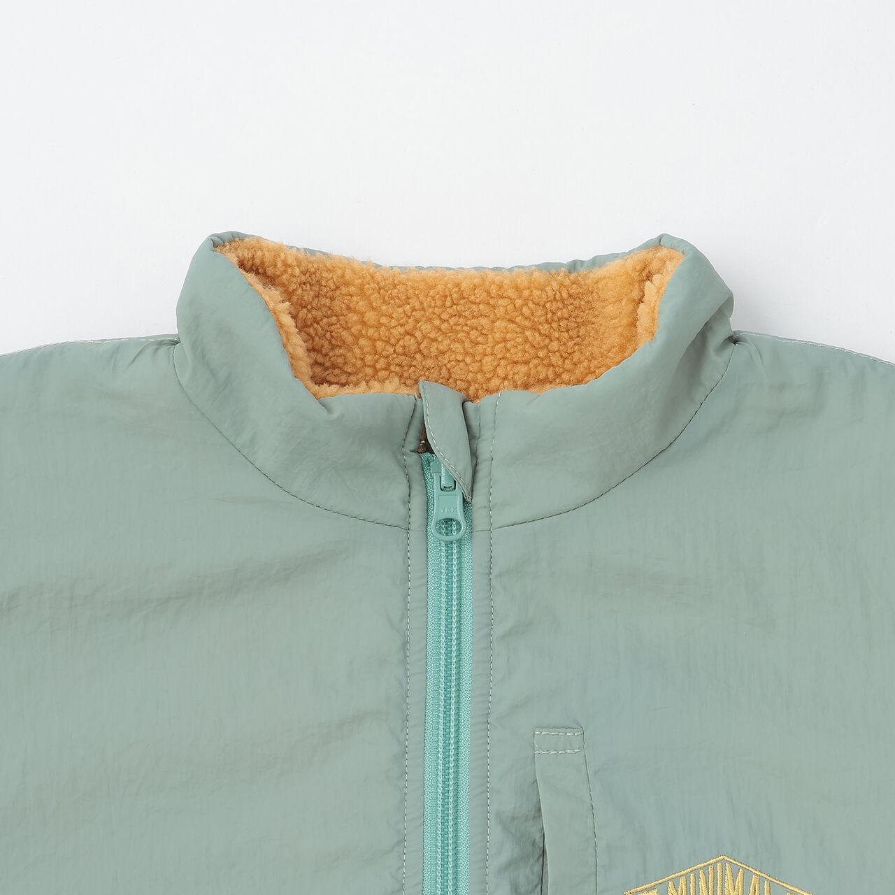 Reversible Color-Blocked Boa Outerwear,Black, large image number 11