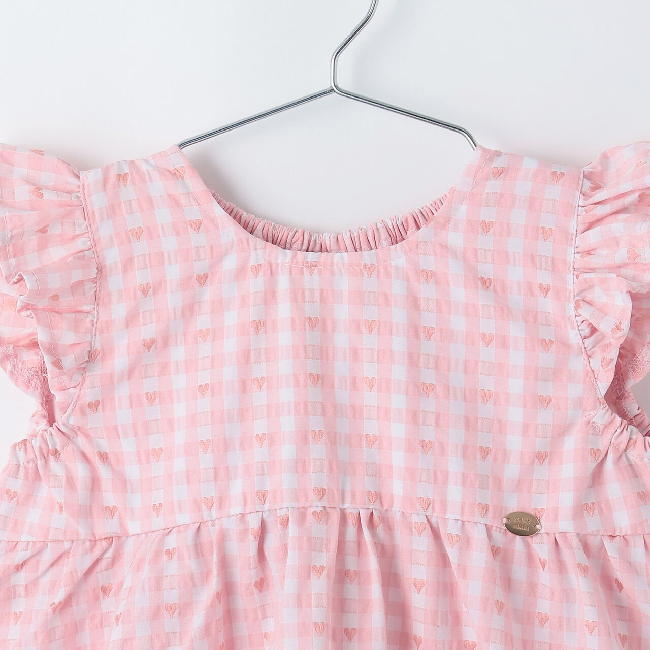 Heart Gingham Tunic,Red, large image number 6