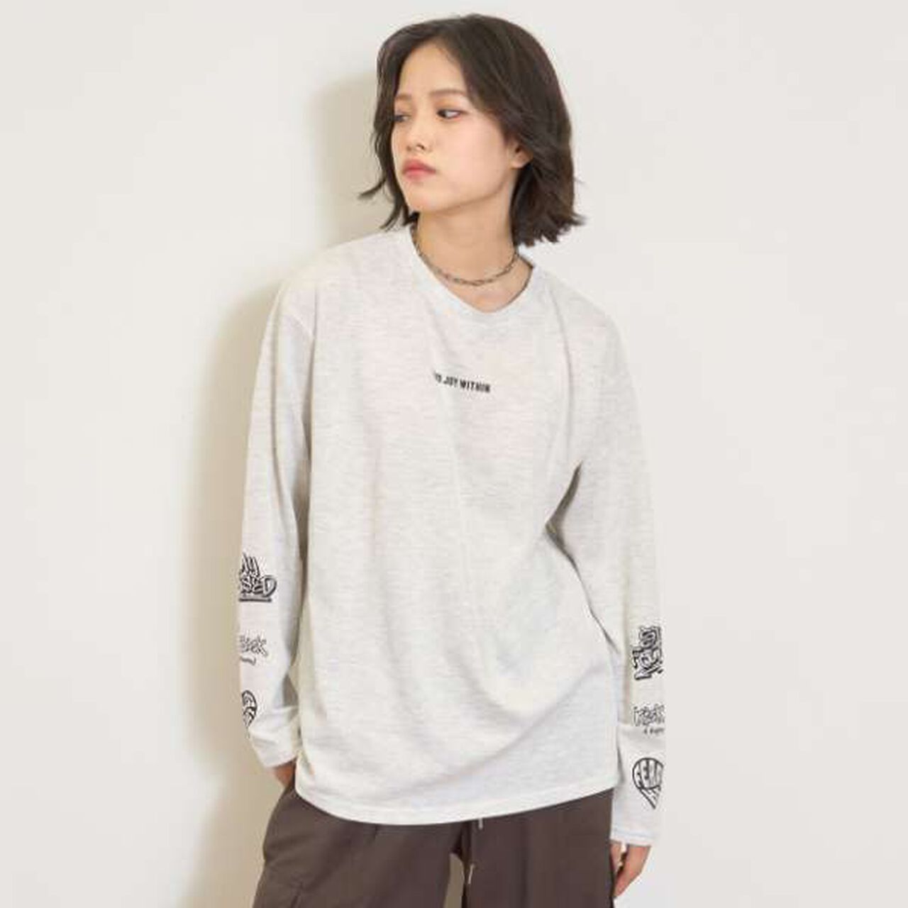 [LTXC/Quick-Dry] Loose T-Shirt Layered Set,Purple, large image number 6