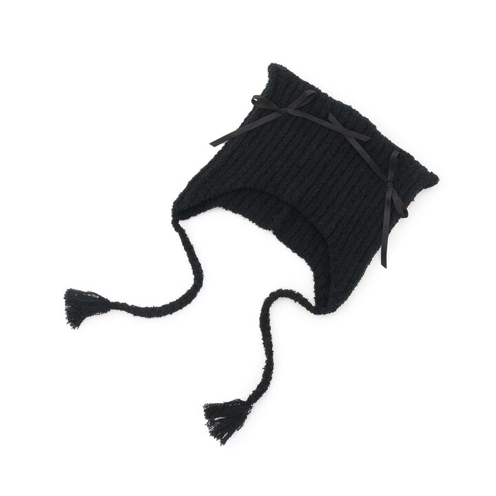 Marshmallow Cat Ear Beanie,Black, medium image number 0