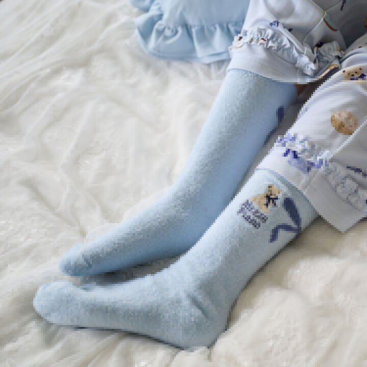 [Shea Butter Treated] Assorted Embroidered Plush Room Socks,, medium