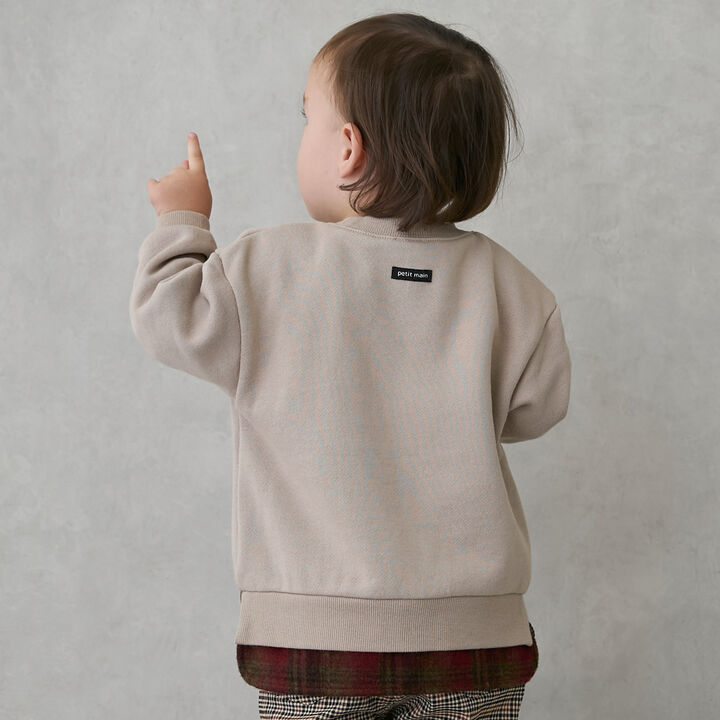 Bear Motif Sweatshirt,Navy, medium image number 9