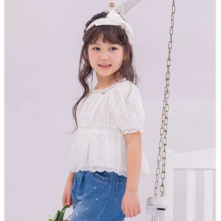 Sheer Blouse,Off white, medium image number 2