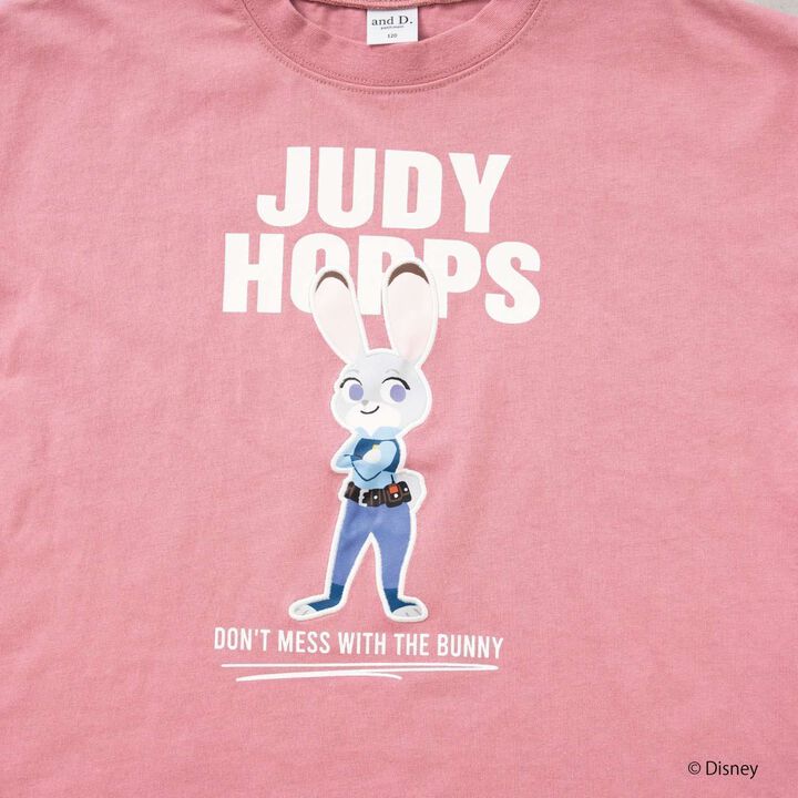 [Zootopia] Patch Embroidered Big Half T-Shirt,Green, medium image number 11