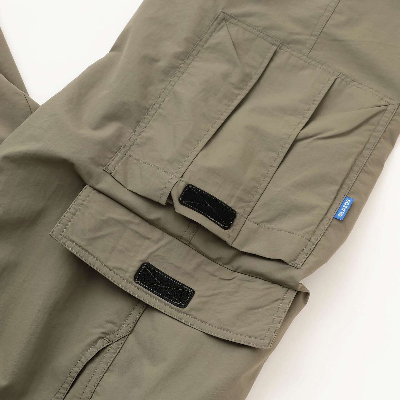 Nylon Brushed Lined Cargo Pants,Khaki, large image number 5