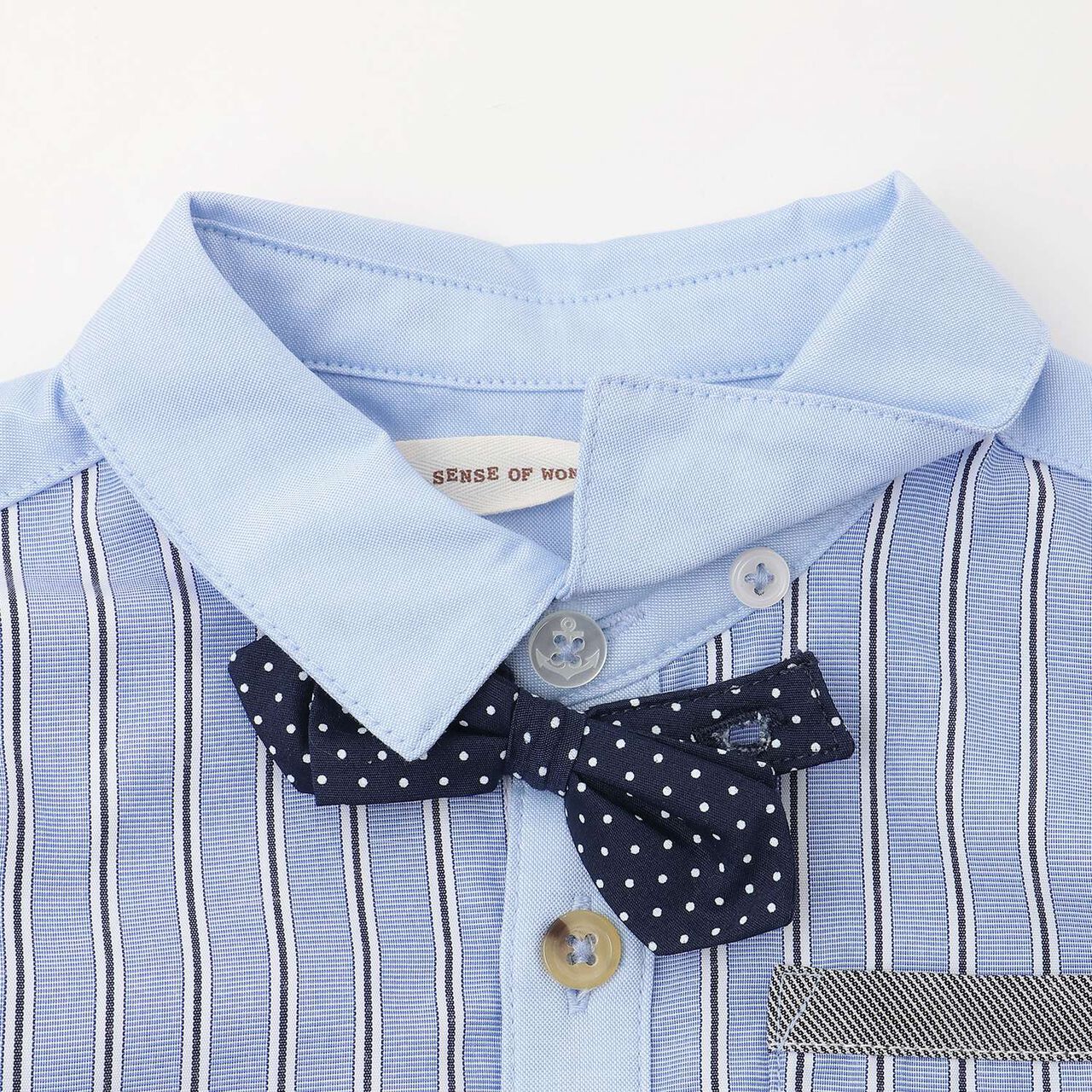 Shirt with Bow Tie,Off white, large image number 3