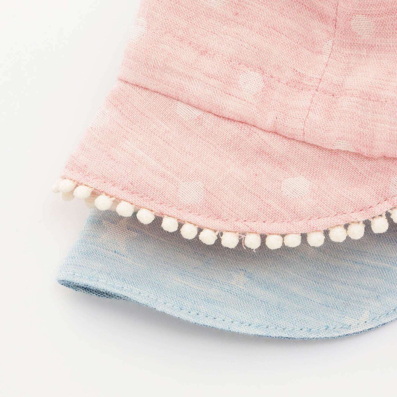 ☆Organic Gauze Reversible Hat [Made in Japan],Blue, large image number 5