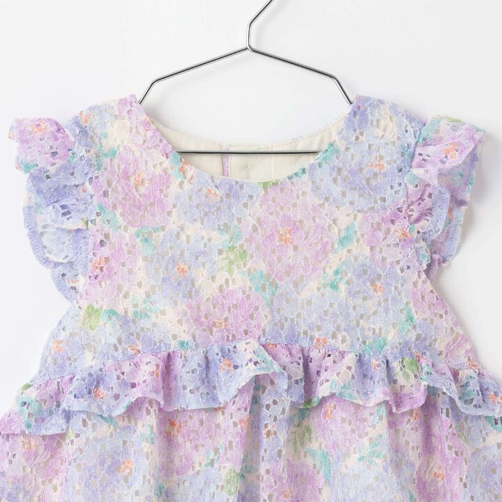 Floral Lace One-Piece Dress,Pink, medium image number 2