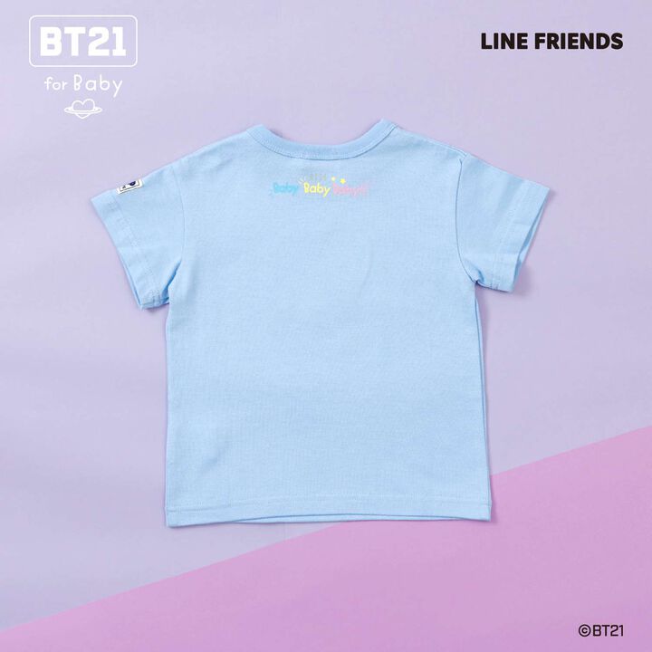 [BT21] Appliqu&eacute; Short Sleeve T-Shirt,Blue, medium image number 21