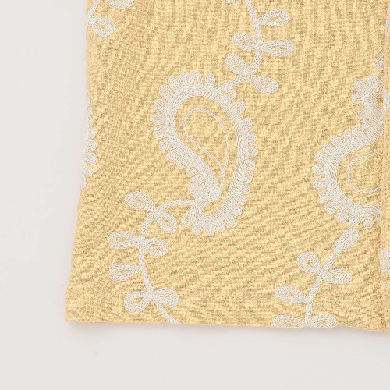 連結款佩斯利刺繡開領襯衫,奶油色, large image number 11