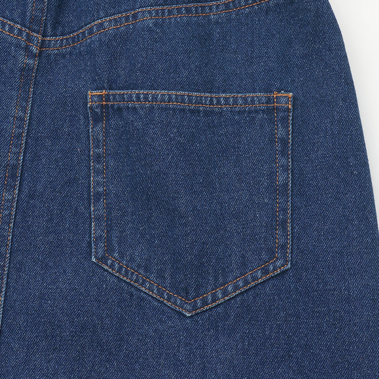 [Link] Pearl Denim Skirt,Gray, large image number 4