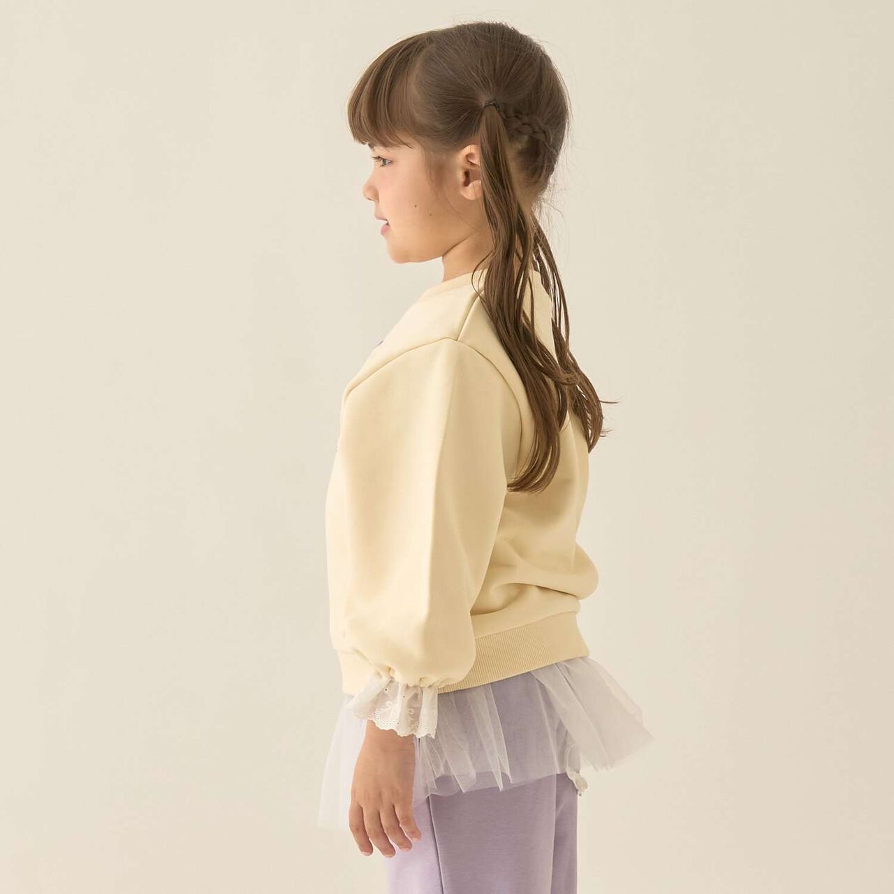 [Lycee Mine Ballet Series] Cuff Lace Sweatshirt,Cream, large image number 25