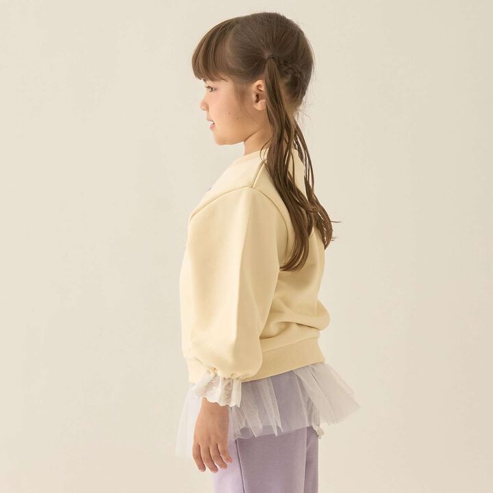 [Lycee Mine Ballet Series] Cuff Lace Sweatshirt,Cream, medium image number 25