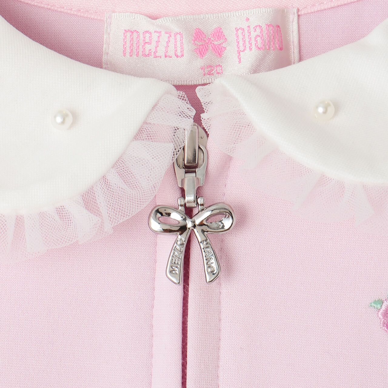 My Melody / My Sweet Piano Front Zip One-Piece Dress,Pink, large image number 4