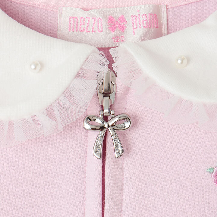 My Melody / My Sweet Piano Front Zip One-Piece Dress,Pink, medium image number 4
