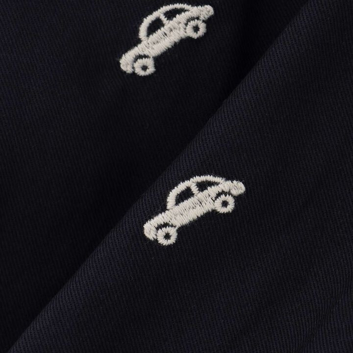 Embroidered Pattern Half Pants,Pearl white, medium image number 9