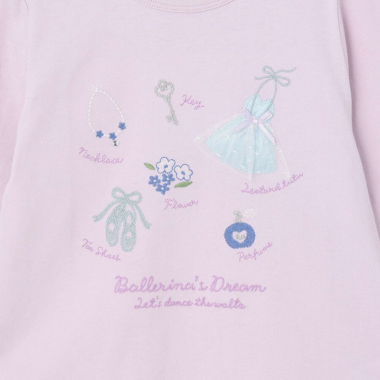 Ballet Motif Long-Sleeve T-Shirt,Off white, large image number 3
