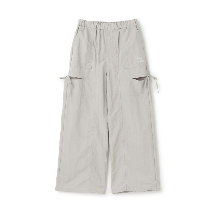 Slit Ribbon Shaka Pants,Black, medium image number 12